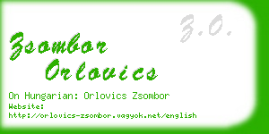 zsombor orlovics business card
